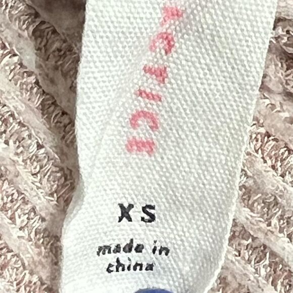 Daily Practice Shirt Womens XS Pink Waffle Knit Thermal Long Sleeve Split Neck - Picture 5 of 12